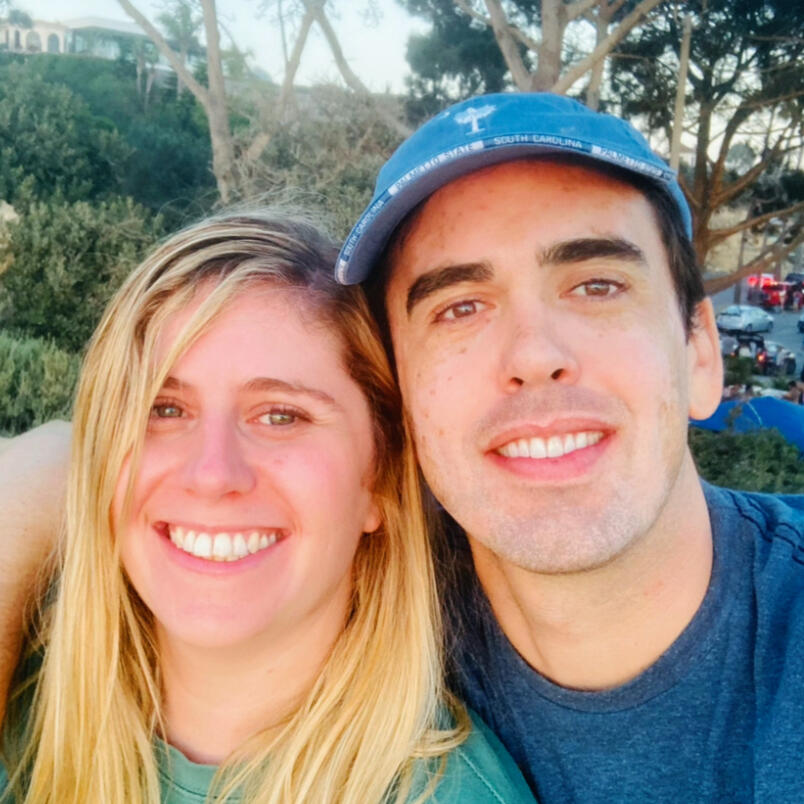 Will and Cambria smiling together