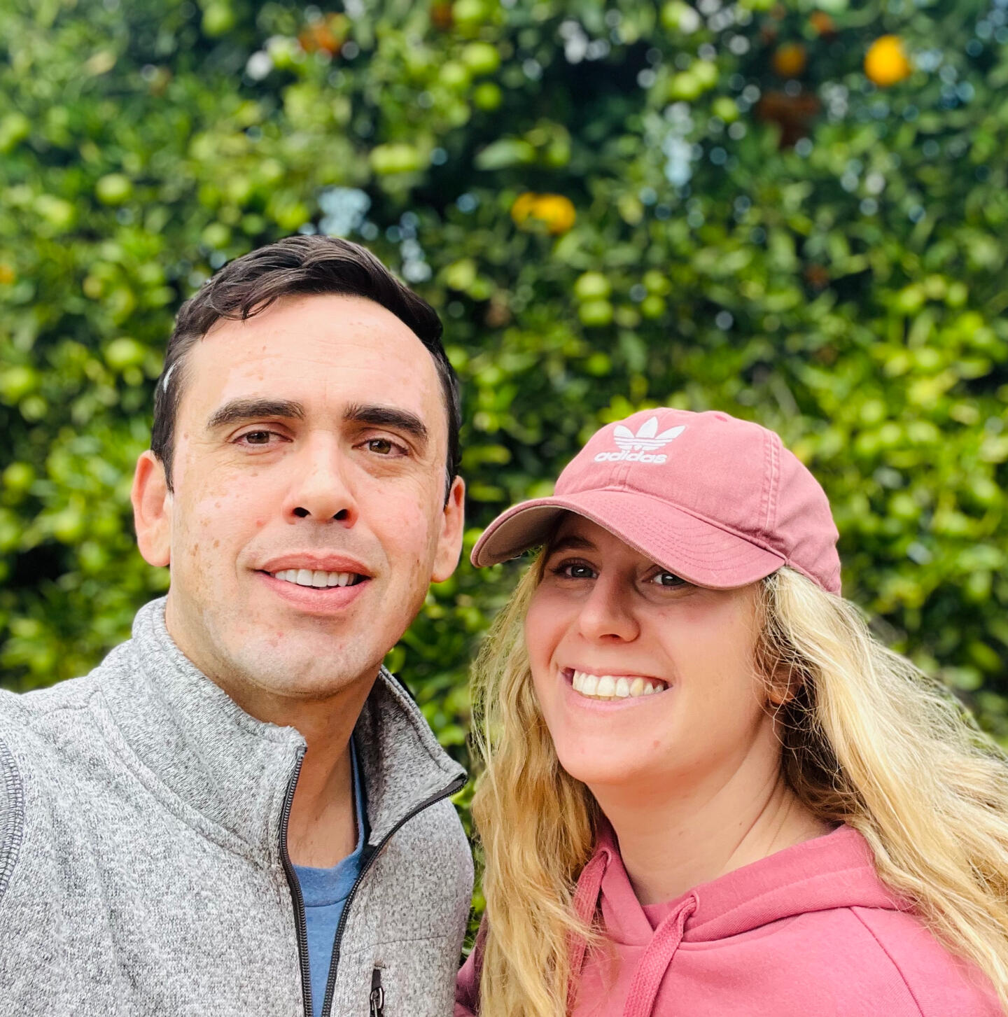 Will and Cambria outside together