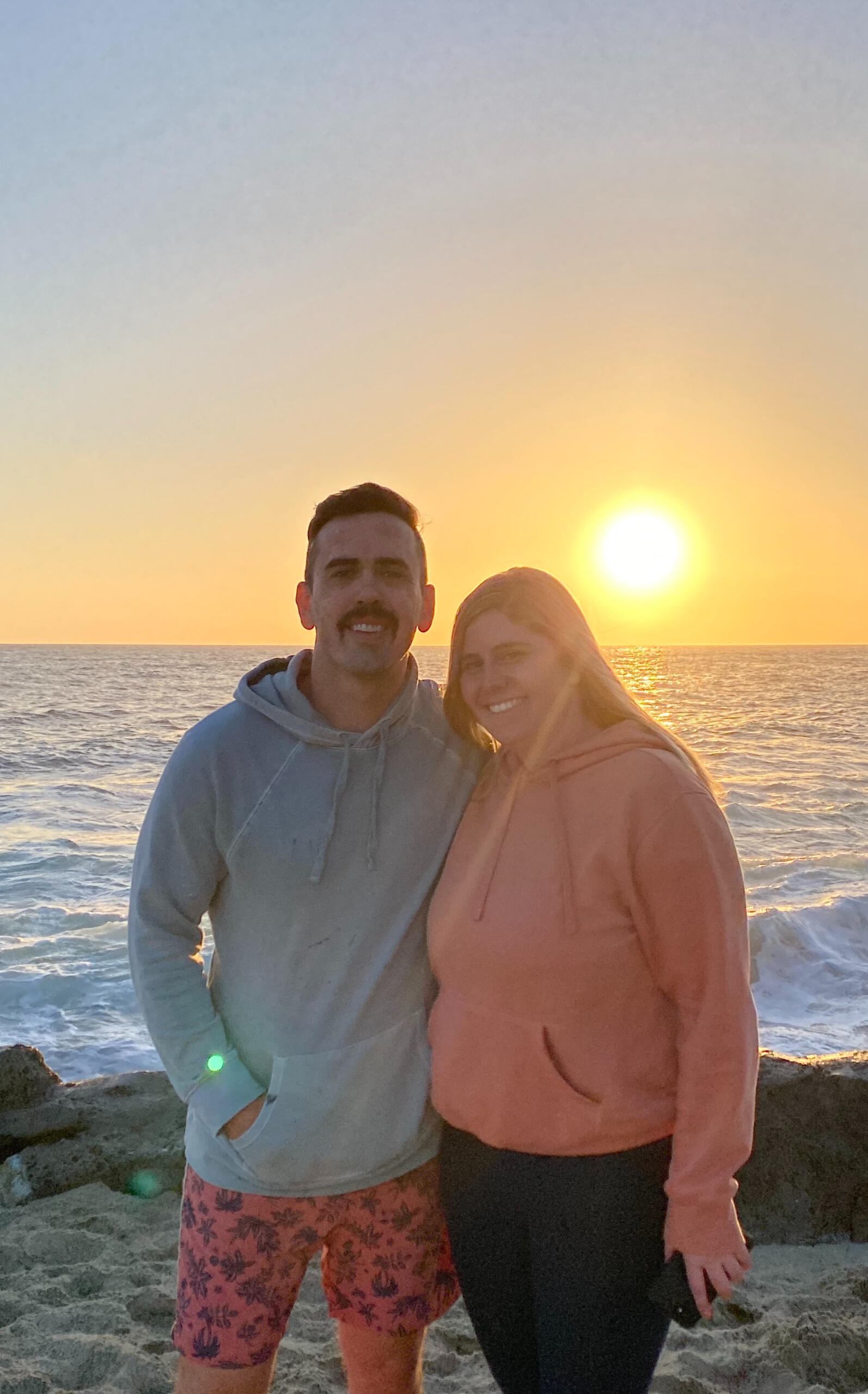 Will and Cambria at sunset